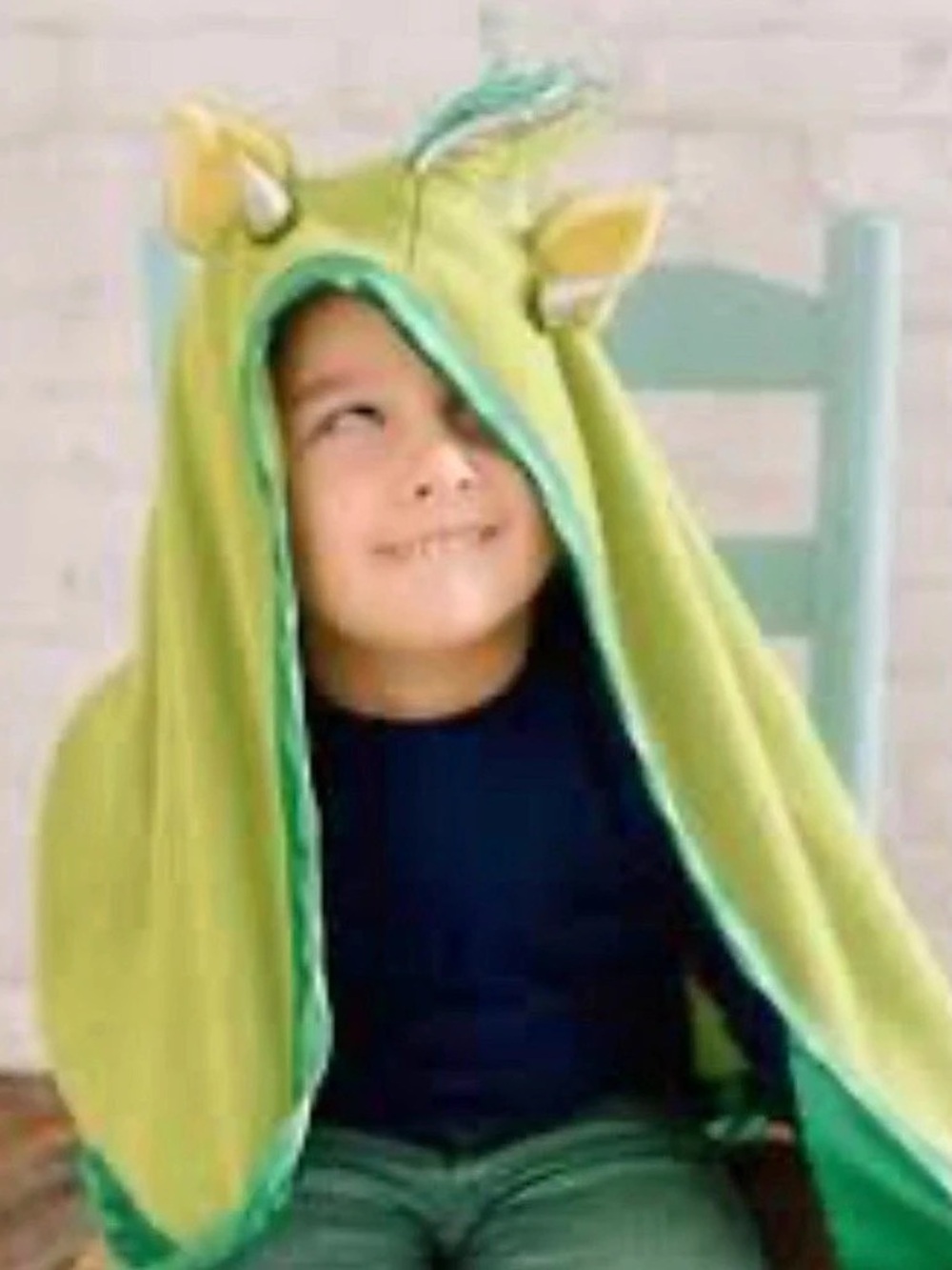 Snugaboo Kids Frankie Green Hooded Security Blanket  New